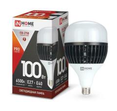 Лампа светодиодная LED-HP-PRO 100Вт 230В E27 Е40 6500К 9500лм с адаптером E40 IN HOME 4690612035697