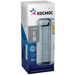 Фонарь-светильник 10Вт COB LED 4В 2мА.ч зарядка от USB Космос KOC118LED