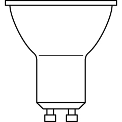 Лампа светодиодная LED Value LVPAR1675 10SW/830 230В GU10 10х1RU OSRAM 4058075581722