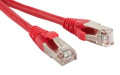 Патч-корды медные Hyperline PC-LPM-STP-RJ45-RJ45-C6-10M-LSZH-RD