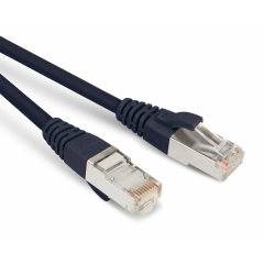 Патч-корды медные Hyperline PC-LPM-STP-RJ45-RJ45-C5e-1M-LSZH-BK