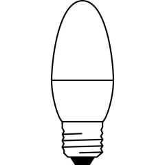 Лампа светодиодная LED Value LVCLB75 10SW/840 230В E27 10х1 RU OSRAM 4058075579569