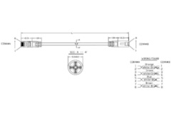 Hyperline PC-LPM-UTP-RJ45-RJ45-C5e-0.3M-LSZH-WH