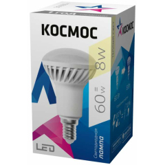 Лампа светодиодная R50 8Вт 220В E14 3000К Космос Lksm_LED8wR50E1430