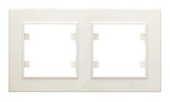 Рамка 2-м Karea горизонт. крем. Makel 56010702