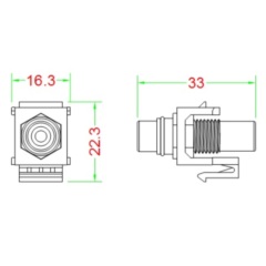 Hyperline KJ1-RCA/WH-HG-WH