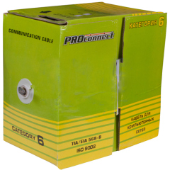 Кабели Ethernet Кабель UTP 4PR 23AWG CAT6 305м CCA PROCONNECT (01-0047-3)