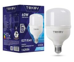 Лампа светодиодная Лампа светодиодная 60Вт HP 6500К Е40/Е27 176-264В TOKOV ELECTRIC TKE-HP-E40/E27-60-6.5K