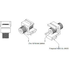 Hyperline KJ1-FCON-N-WH