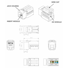 Hyperline KJNE-8P8C-C5e-90-RD