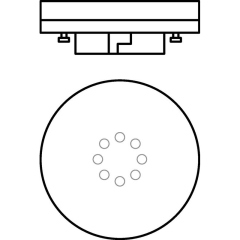 Лампа светодиодная LED Value LVGX5360 8SW/830 230В GX53 2х5 RU (уп.5шт) OSRAM 4058075584235