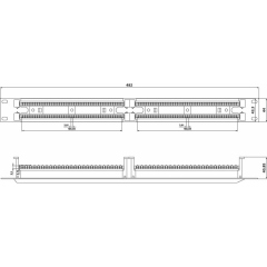 Hyperline 110C-19-100P-1U