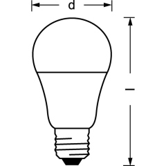 Лампа светодиодная LED Value LVCLA100 12SW/830 230В E27 10х1 RU OSRAM 4058075578975