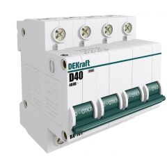 DEKraft Автоматический выключатель 4Р 20А х-ка B ВА-101 4,5кА (11043DEK)