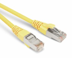 Патч-корды медные Hyperline PC-LPM-STP-RJ45-RJ45-C5e-0.5M-LSZH-YL