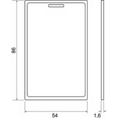 IronLogic IL-05M 1K, Clamshell с прорезью, с печатью ID номера