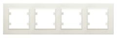 Рамка 4-м Karea горизонт. крем. Makel 56010704