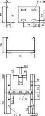 Лоток лестничный 600х110 L6000 сталь 1.5мм LG 116 VS 6 FT гор. оцинк. OBO 6216477