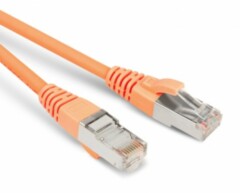 Патч-корды медные Hyperline PC-LPM-STP-RJ45-RJ45-C6-0.5M-LSZH-OR