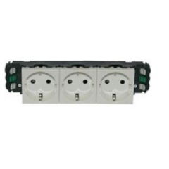 Розетки силовые Legrand L77403 РОЗЕТКА 3 Х 2К+3 - MOSAIC