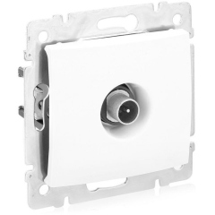 Розетки антенные, информационные, коммуникационные Legrand DIY Valena Бел Розетка TV оконечная, 10 дБ (694276)