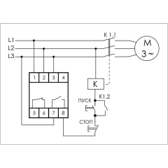 Реле контроля фаз Реле контроля фаз для сетей с изолированной нейтралью CKF-11 (монтаж на DIN-рейке 35мм; регулировка задержки отключения; контроль чередования фаз; 3х400В 8А 1Z 1R IP20)(аналог ЕЛ-11Е) F&F EA04.004.003