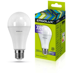 Лампа светодиодная LED-A70-30W-E27-6K ЛОН 30Вт E27 6500К 180-240В Ergolux 14230