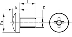 ДКС М6х10 (CM090610) (упак. 140 шт)