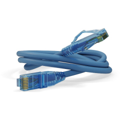 Патч-корды медные Hyperline PC-LPM-UTP-RJ45-RJ45-C6-0.5M-LSZH-BL