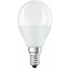 Лампа светодиодная LED Star P 40 5.5W/827 5.5Вт шар матовая 2700К тепл. бел. E14 470лм 220-240В RGBW + DIM с пультом диммир. пластик. OSRAM 4058075144385